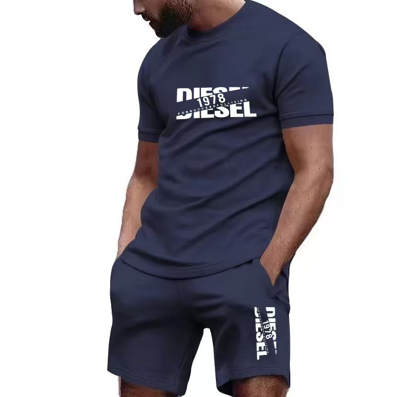 Men'S Fashion For Summer 2026 - 2026 new summer men's T-shirt+shorts set