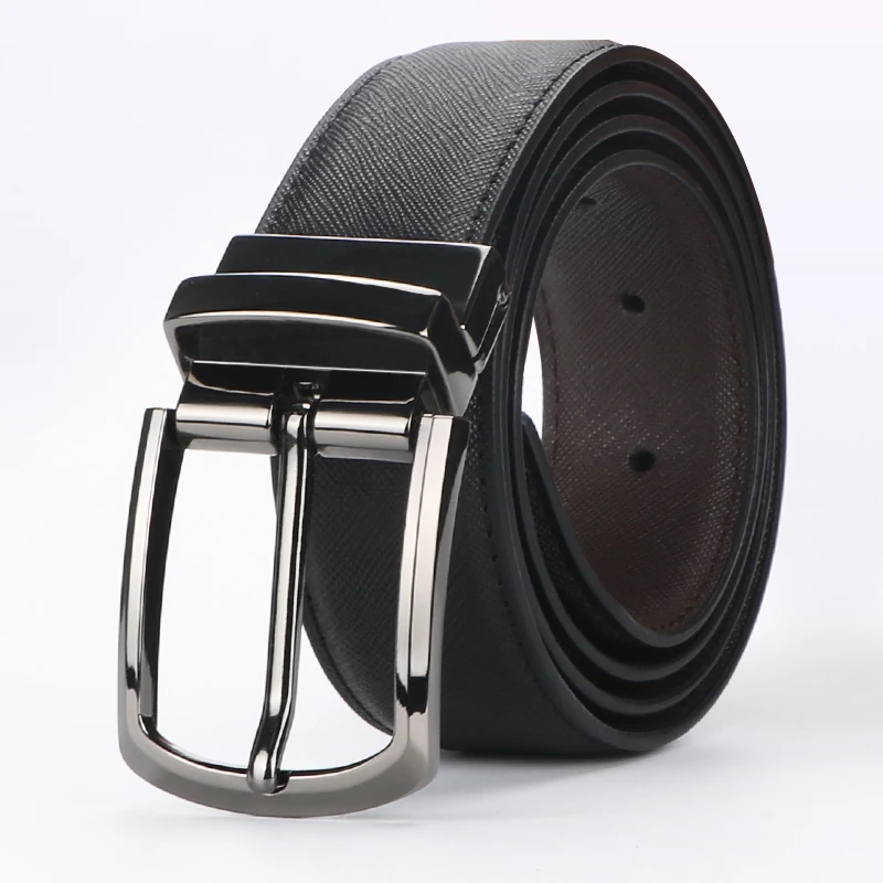 Leather Belt Braided - 1pc Men's Business Genuine Leather Cowhide