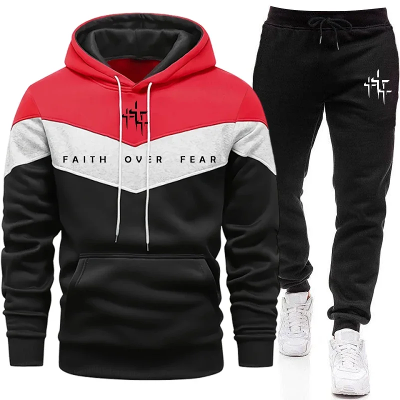 Faith Over Fear Men's Tracksui - огляд і ціна Mens Fashion Urban