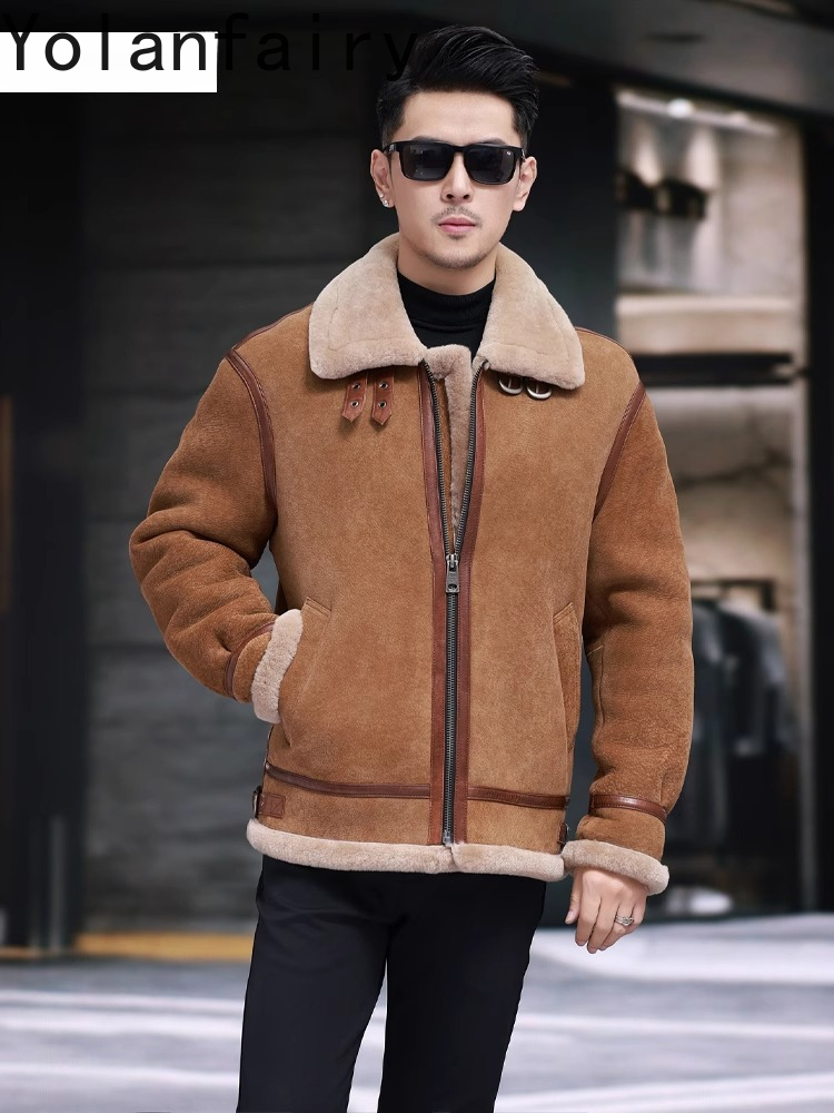 YOLANFAIRY High Quality Real S - огляд і ціна Men'S Fashion Zipper Jacket