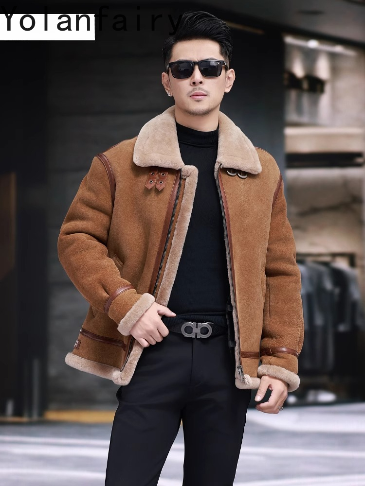 YOLANFAIRY High Quality Real S - огляд і ціна Men'S Fashion Zipper Jacket