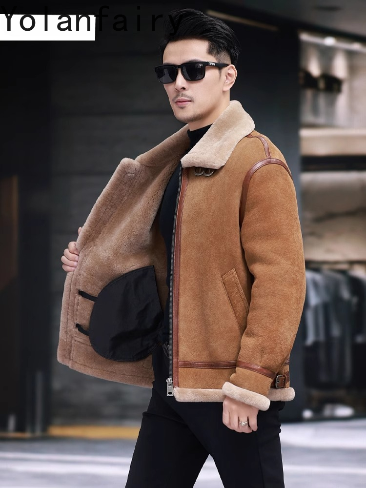YOLANFAIRY High Quality Real S - огляд і ціна Men'S Fashion Zipper Jacket