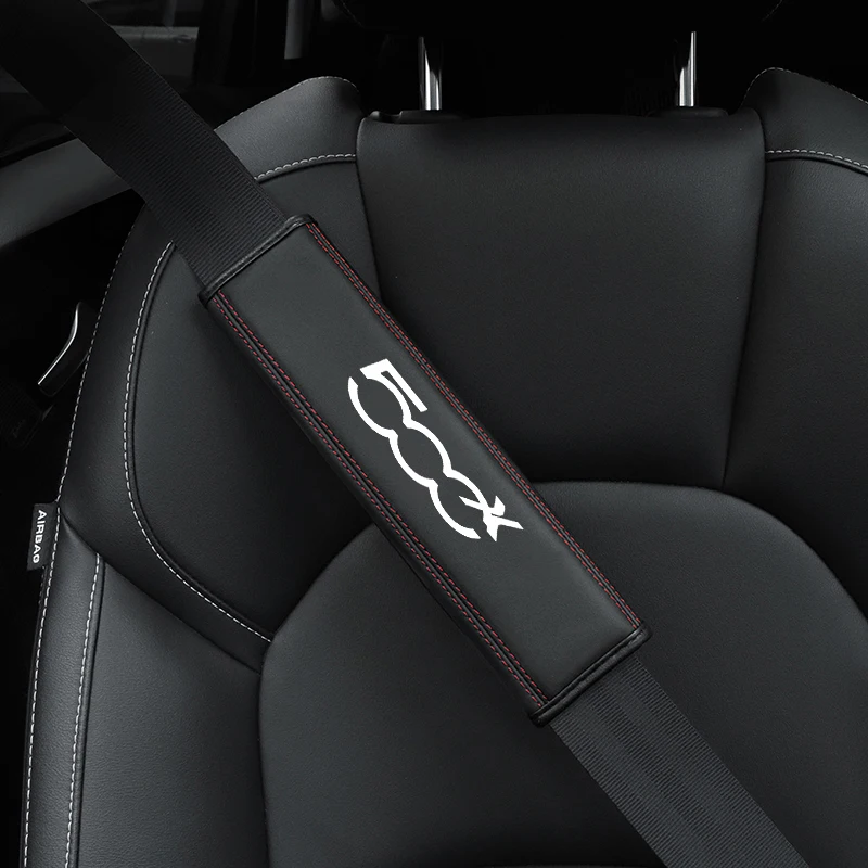 For Fiat 500X 1pc Cowhide Car  - огляд і ціна Leather Belt Braided