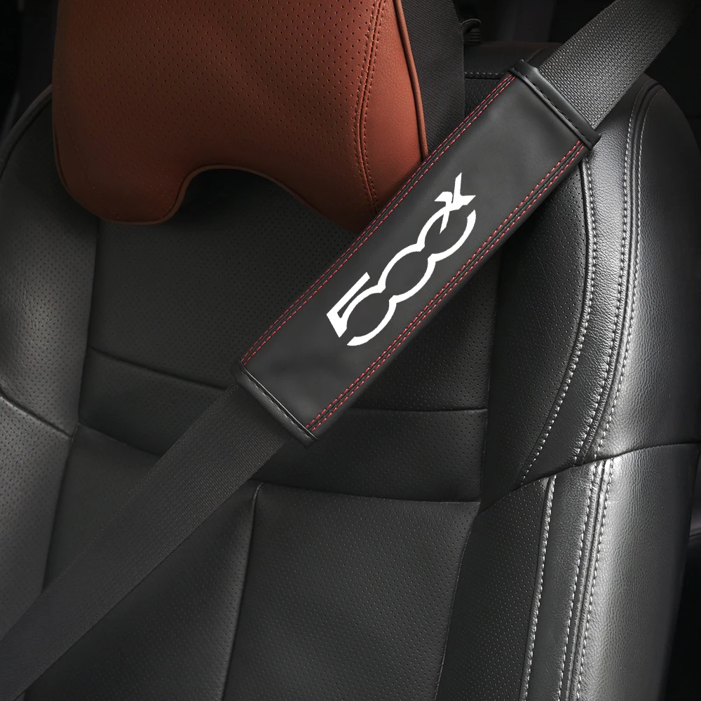 For Fiat 500X 1pc Cowhide Car  - огляд і ціна Leather Belt Braided