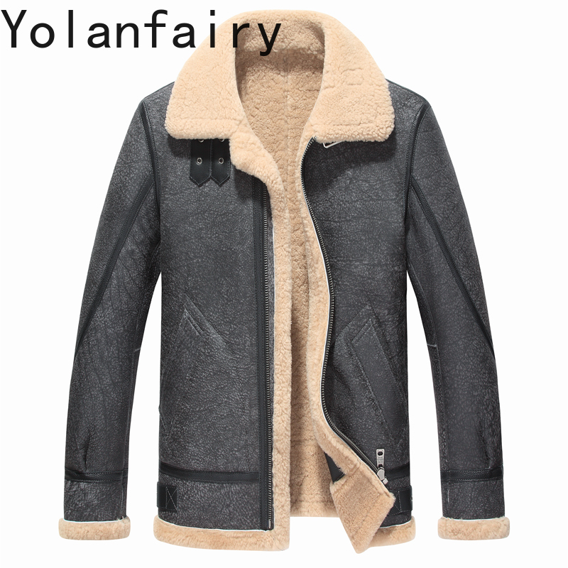 YOLANFAIRY Real Leather Jacket - огляд і ціна Men'S Fashion Zipper Jacket