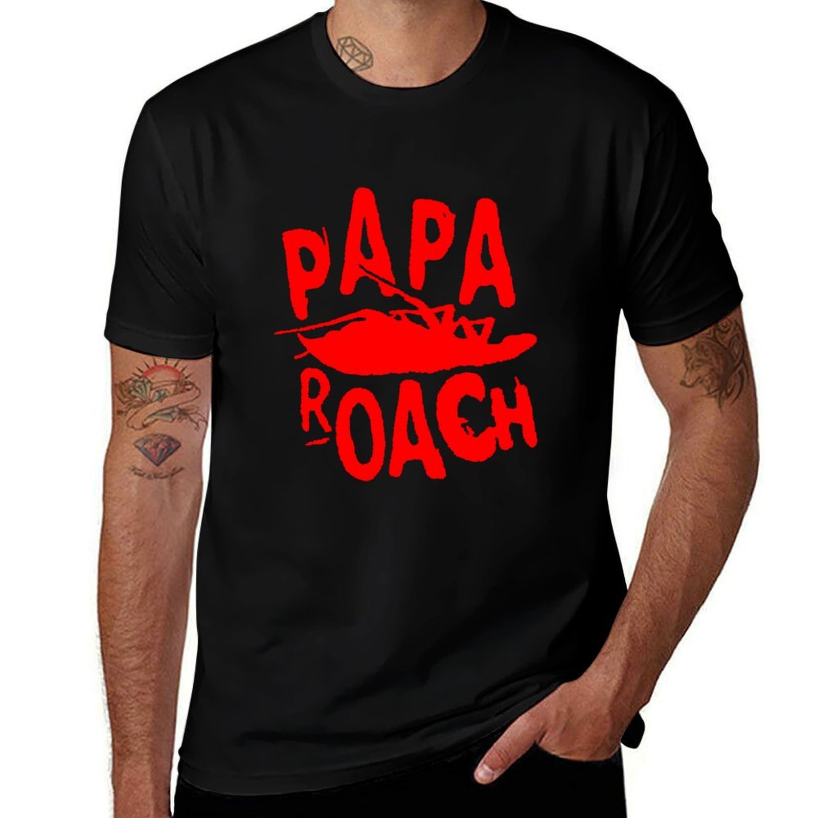 Genre Hard rock logo papa roac - огляд і ціна Men'S Fashion Genres
