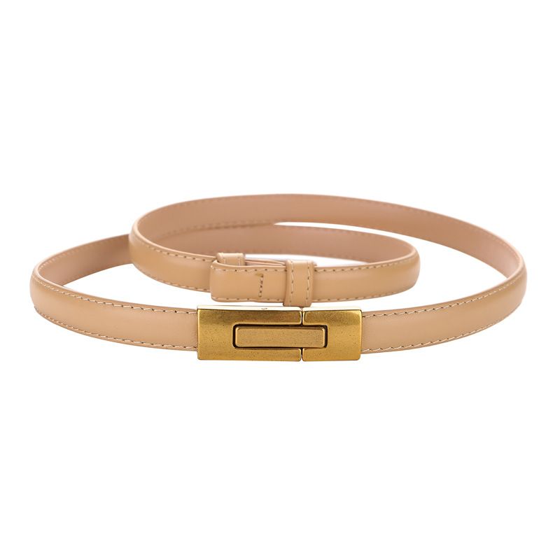 Genuine Leather Thin Belt for  - огляд і ціна Leather Belt Braided