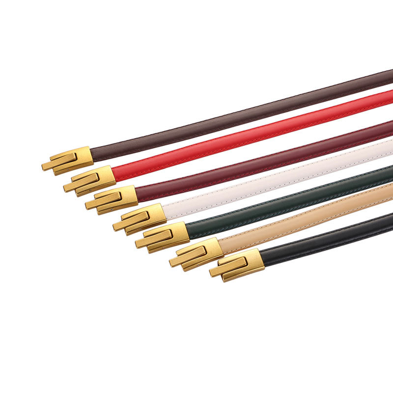 Genuine Leather Thin Belt for  - огляд і ціна Leather Belt Braided