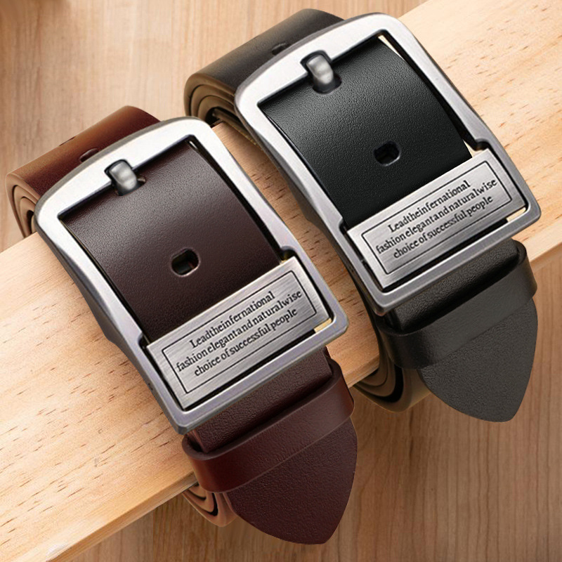 New Leather Cowhide Men's Belt - огляд і ціна Leather Belt Braided