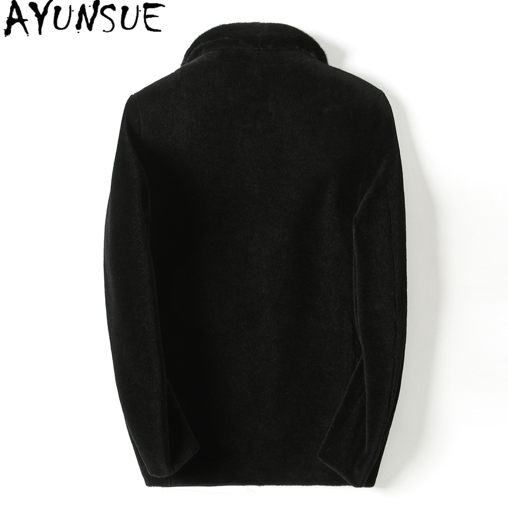 AYUNSUE Casual 100% Wool Coats - огляд і ціна Men'S Fashion Zipper Jacket