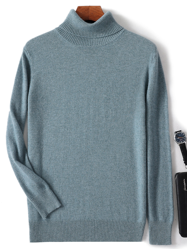 Autumn Winter Men Wool Turtlen - огляд і ціна Turtleneck Sweater Men