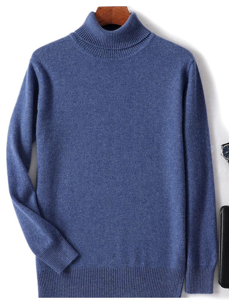 Autumn Winter Men Wool Turtlen - огляд і ціна Turtleneck Sweater Men