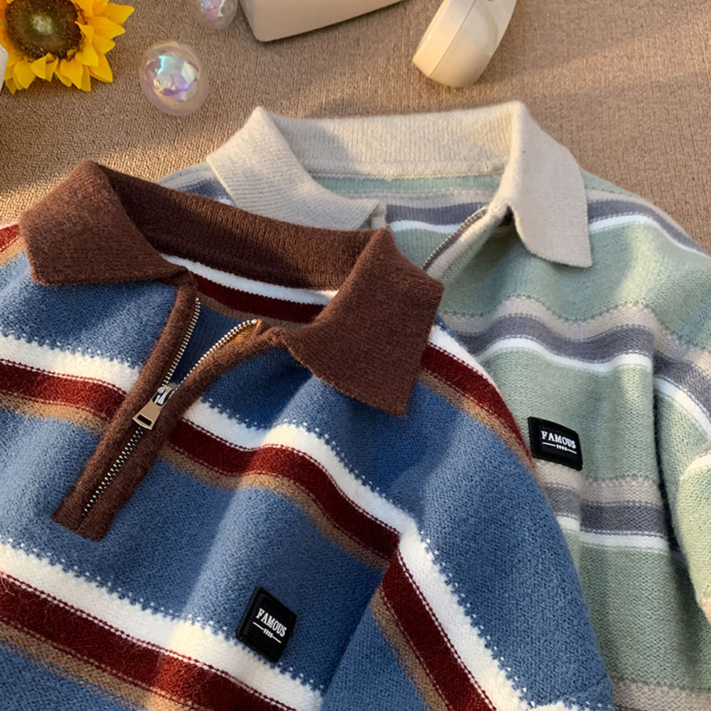 Japan Men's Y2K Knitted Warm P - огляд і ціна Turtleneck Sweater Men
