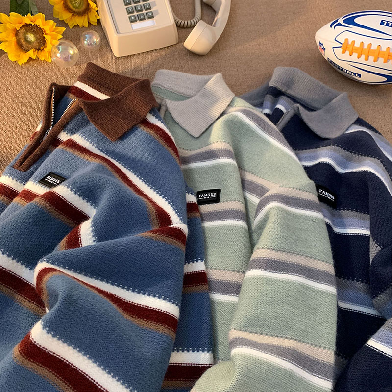 Japan Men's Y2K Knitted Warm P - огляд і ціна Turtleneck Sweater Men