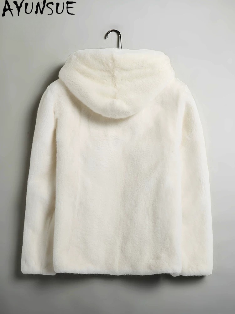 AYUSNUE Natural Mink Coat Men  - огляд і ціна Men'S Fashion Zipper Jacket