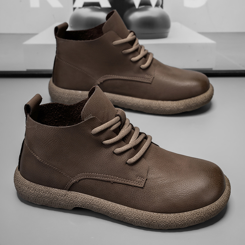 Men Ankle Boots Brown Short Bo - огляд і ціна Men'S Fashion Footwear
