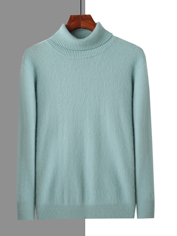 Men's 100% Mink Cashmere Sweat - огляд і ціна Turtleneck Sweater Men