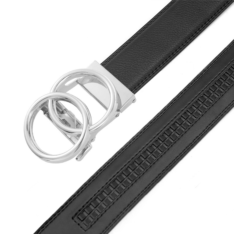 2025 Double Ring Automatic Buc - огляд і ціна Leather Belt Braided