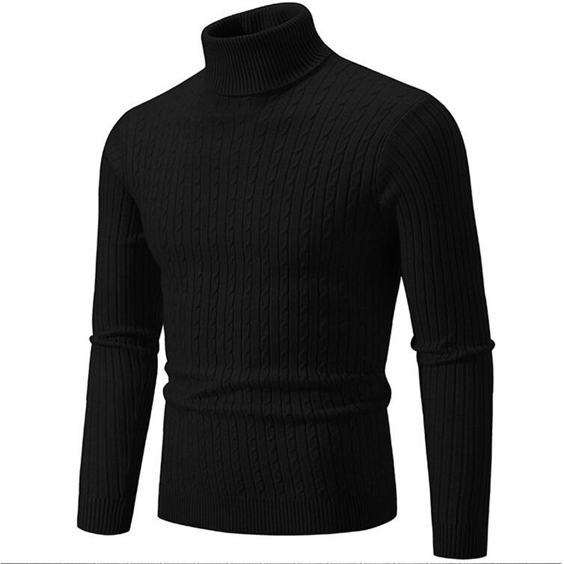 2025 New Men Solid Colour Turt - огляд і ціна Turtleneck Sweater Men