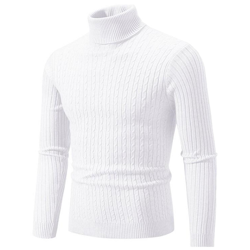 2025 New Men Solid Colour Turt - огляд і ціна Turtleneck Sweater Men