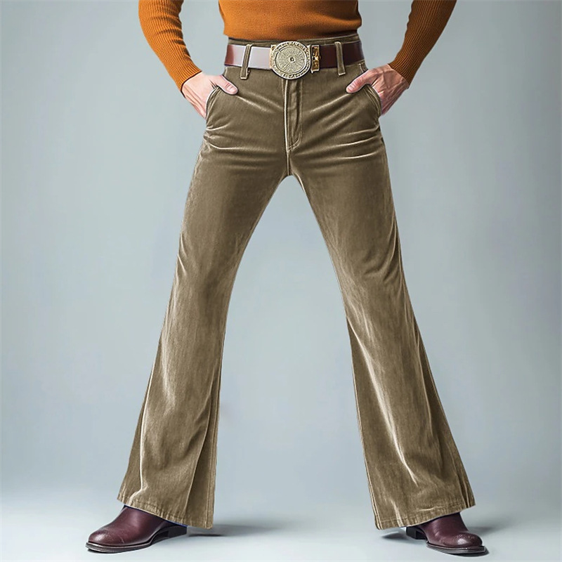 Men's Slim Fit Velvet Trousers - огляд і ціна Mens Fashion Urban