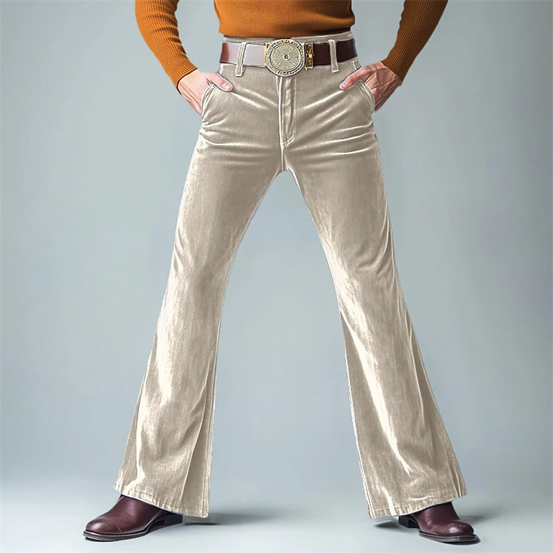 Men's Slim Fit Velvet Trousers - огляд і ціна Mens Fashion Urban