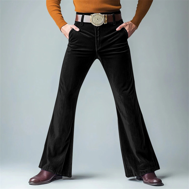 Men's Slim Fit Velvet Trousers - огляд і ціна Mens Fashion Urban