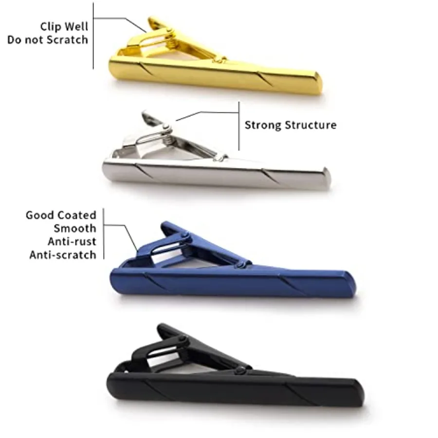 4Pcs Tie Clips For Men Tie Bar - огляд і ціна Men'S Fashion Accessories
