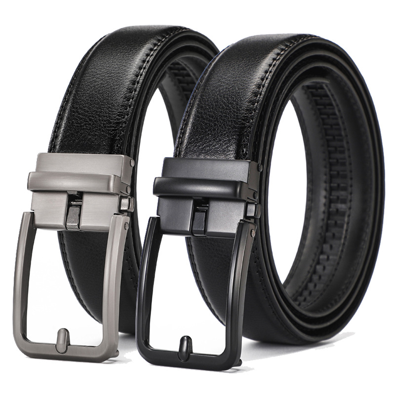 New men's cowhide automatic bu - огляд і ціна Leather Belt Braided