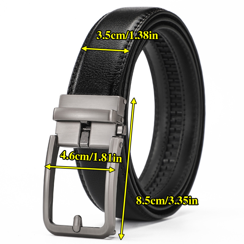 New men's cowhide automatic bu - огляд і ціна Leather Belt Braided