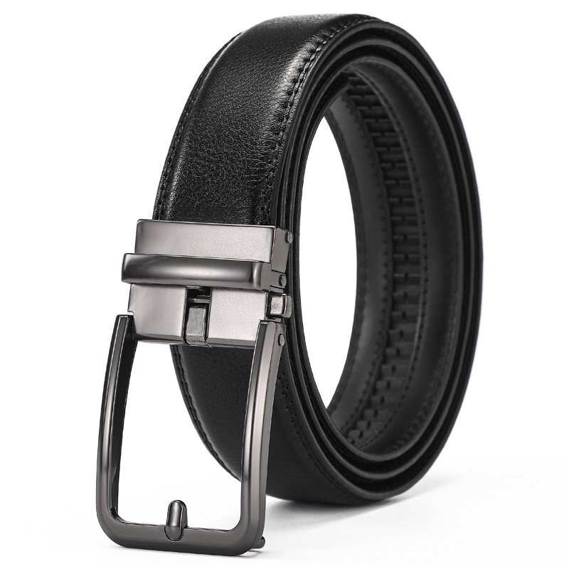 New men's cowhide automatic bu - огляд і ціна Leather Belt Braided