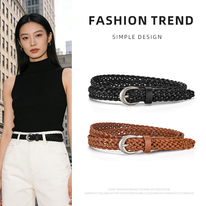 Fashionable Braided Vintage Pi - огляд і ціна Leather Belt Braided