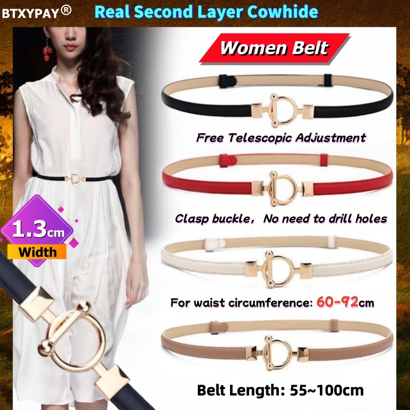 1.3cm Width 1M Women OT Clasp  - огляд і ціна Leather Belt Braided