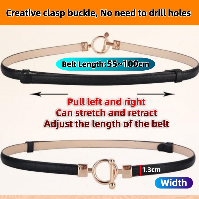 1.3cm Width 1M Women OT Clasp  - огляд і ціна Leather Belt Braided